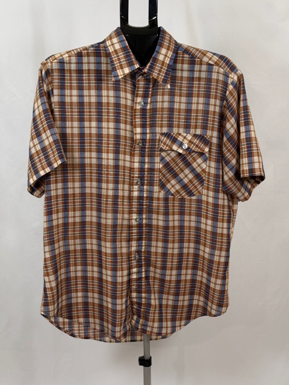 Vintage Levi Strauss USA Olympic Games 1980 Plaid Button Down Shirt Mens L